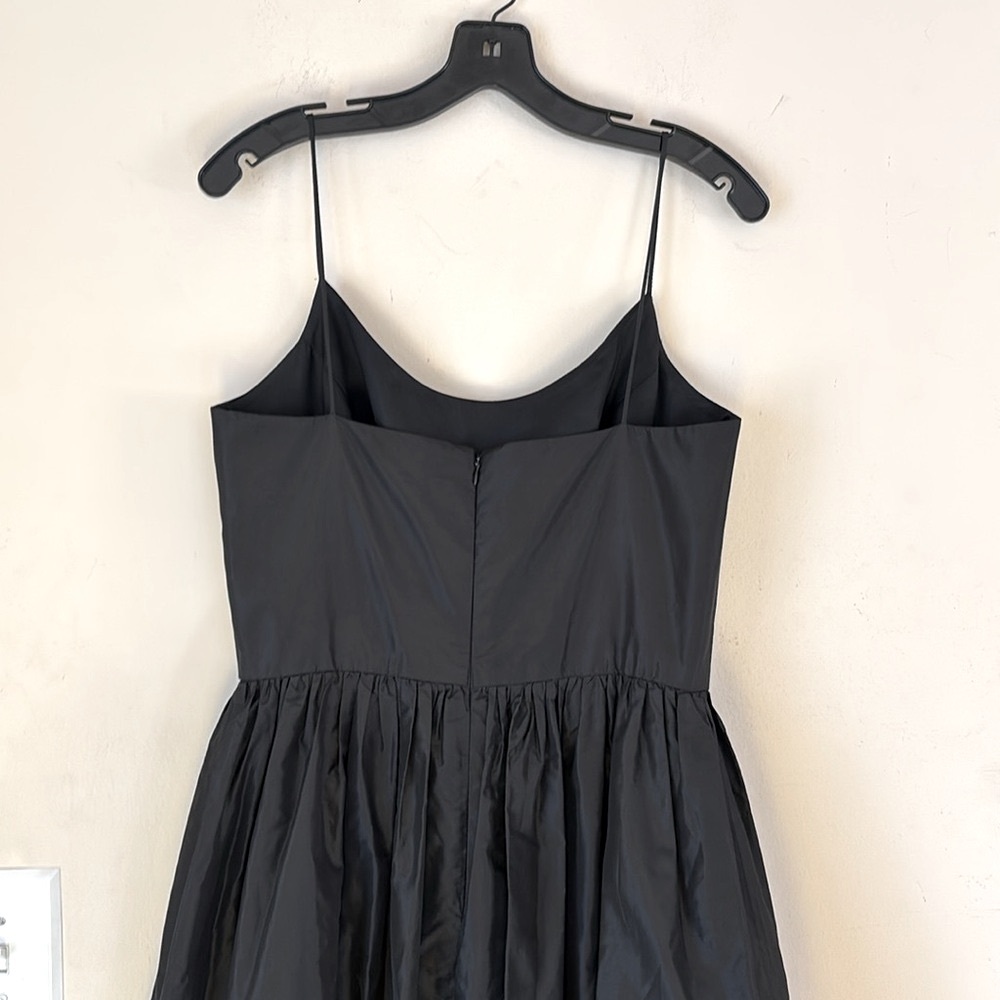 Karen Lorrance Silk Cocktail Black Spaghetti Evening Maxi Dress Size 12 - Picture 8 of 16